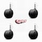 Service Caster 3'' Office Chair Casters Nylon Twin Wheel 7/16'' Grip Ring Stem , 4PK SCC-UHGR02S75-NYS-716176-4 - alternate 2